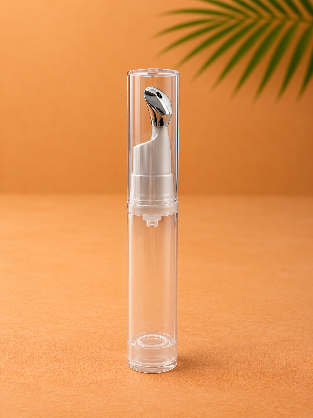 Alarõhu (airless) pumppudel metallist massaažiotsikuga 10 ml