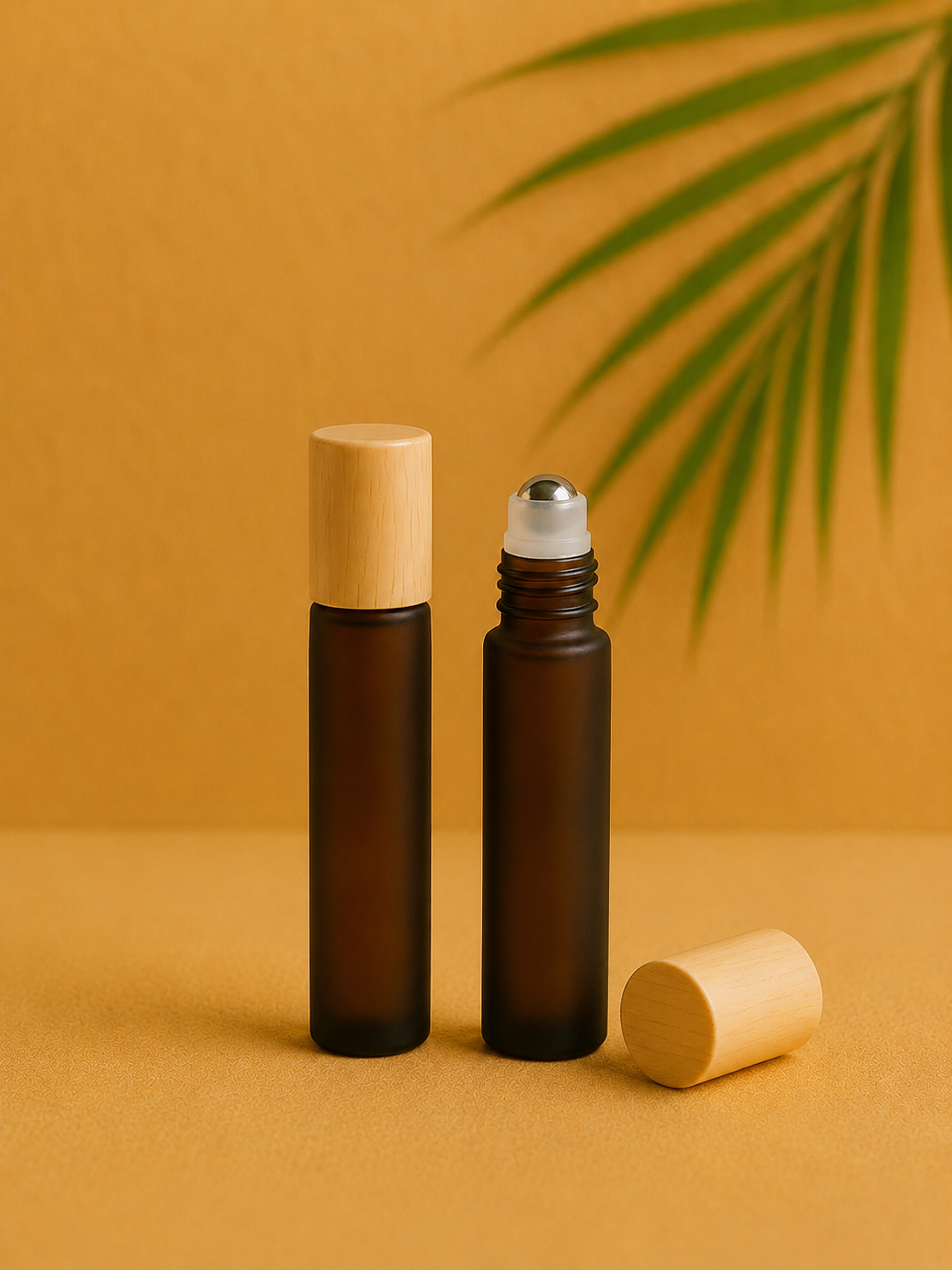 Klaaspudel roll-on 10 ml (pruun)