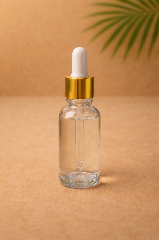 Klaaspudel pipetiga 30ml (läbipaistev)